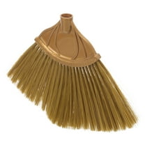 Soimiss Brown Plastic Broom Head Replacement with Thick Bristles for Home Cleaning