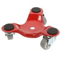 HEANUJJ Red Metal Furniture Moving Dolly 1Pack for Heavy Appliances 6.5x5.9x2.2in