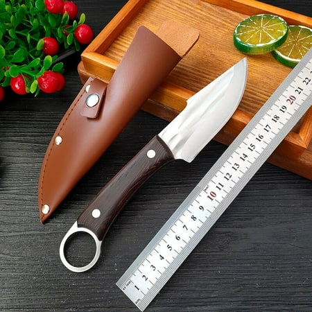 

Kitchen Knife Cleaver Forged Boning Knife Butcher Knife Sharp Slicing Knife Stainless Steel Outdoor Camping Knife with Cover