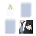 thumbnail image 1 of 20-Pack Soportes de Boutonniere de Bolsillo, Manga de Flor de Plástico Sin Pin de Solapa para Boda / Novio, 1 of 1