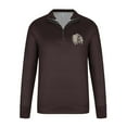 thumbnail image 4 of Donemore Men Printed Hoodie Pullover Sport Half-Zip Long Sleeve Stand-up Collar Blouse, 4 of 4
