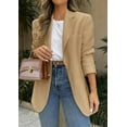 thumbnail image 3 of PRETTYGARDEN Blazers for Women Business Casual Long Sleeve Lapel Open Front Suit Jacket Work Blazer with Pockets, 3 of 9