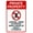 Warning Sign 2, variant on Private Property Do Not Enter Warning Sign - 8"x12", Security Metal Decor for Business, Office, Road, Street, Home, Yard, Garden