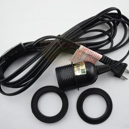 - Fantado Single Socket Black Pendant Light Lamp Cord for Lanterns, 11 FT, by PaperLanternStore