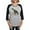 Heather/Black, variant on CafePress - Cycling Tyrannosaurus Rex Long Sleeve T Shirt - Womens Baseball Tee