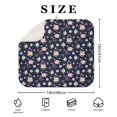 thumbnail image 4 of Pioneer Flower Floral Print Pattern Kitchen Dish Drying Mat 1 Pack, Ultra Absorbent Microfiber Drainer Mat, 16"x18", 4 of 6