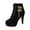 Black Buckle Ankle Boots, variant on hopeusnice Women's Buckle Ankle Boots Platform High Heel Lace Up Zipper Shoes Fall Winter Comfortable Suede Platform Heels Booties Black 35