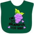 thumbnail image 3 of Inktastic Im So Grapeful for You with Cute Grapes Boys or Girls Baby Bib, 3 of 4