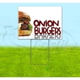 thumbnail image 1 of Onion Burgers (18" x 24") Yard Sign, Includes Metal Step Stake, 1 of 6