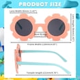 thumbnail image 2 of Sonducket 6 uds., gafas de sol de plástico con protección UV, materiales de PC para visión clara, gafas de sol redondas con flores para niños Lentes, 2 of 6