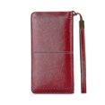 thumbnail image 3 of Bolsa de herramientas, billeteras de cuero genuino para mujer con tarjetero de cuero genuino con pulsera de bloqueo Rfid de gran capacidad, 3 of 4