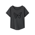 thumbnail image 2 of Camiseta para mujer básica camiseta cuello redondo para deportes viaje vacaciones senderismo SG, 2 of 7