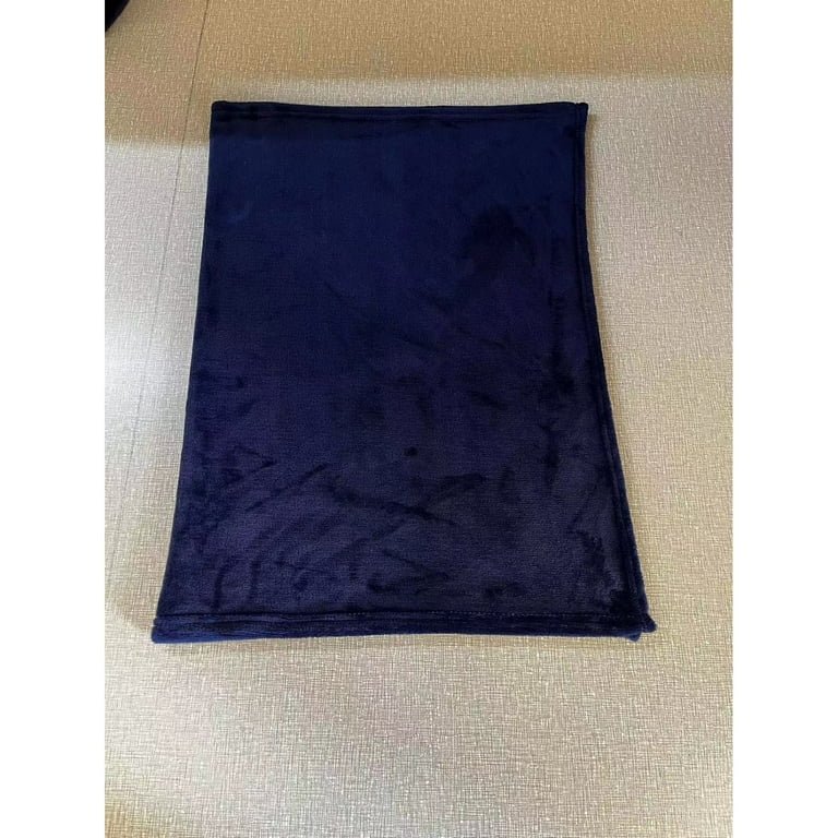 Back to School Savings CWCWFHZH Super Soft Warm Solid Warm Micro Plush Fleece Blanket Throw Rug Sofa Bedding Navy 50 x 70cm