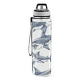 thumbnail image 2 of Shark 32oz Water Bottles with Straw Tritan Leakproof Sports Bottle BPA Free Clear for Fitness Gym Swimming Cycling, 2 of 7