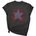 thumbnail image 2 of JOANKDMI Women's 4th of July Shirts Cute Patriotic Memorial Day American Flag Cotton Tops Independence Day Holiday Festival Wear, 2 of 5