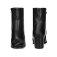 thumbnail image 5 of BLISSFUL STEP Women's Ankle Boots Chunky Heel Square Toe Side Zip Faux Leather Booties Black 9.5, 5 of 6
