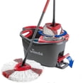 thumbnail image 1 of 2pcs;red 1/3/4/6 Pieces Compatible With Vileda/o- Microfiber Mop Accessories, Swivel Mop For Floor Cleaning, 1 of 1