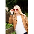 thumbnail image 5 of Contemporary Home Living 5.5" Sunset Red Aviator Sunglasses, 5 of 10