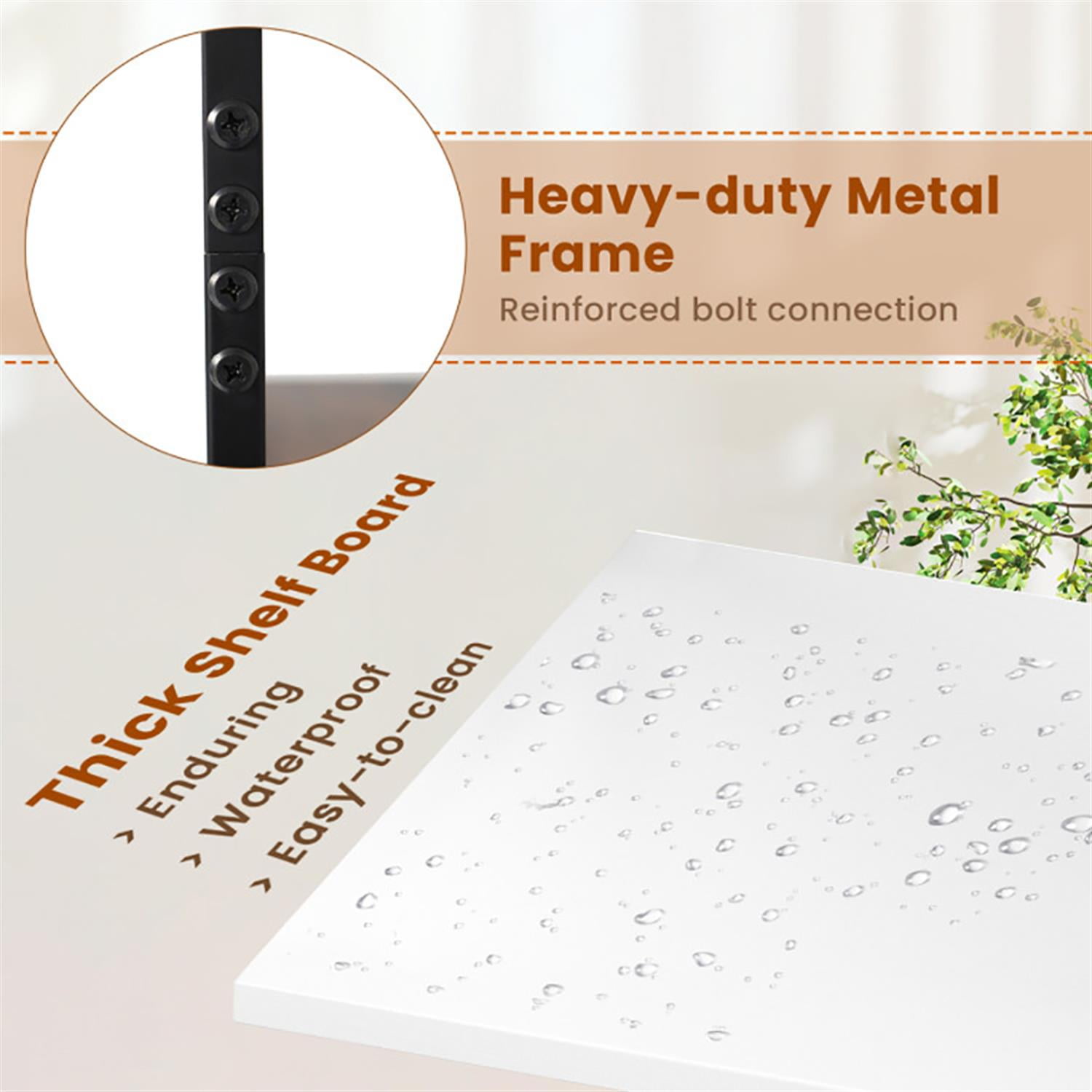 Demi Bonn Bookshelves and Organizer Open Display Storage Shelves with Storage Drawer, 5-Tier Narrow Bookcase Home Decor Furniture for Living Room, White