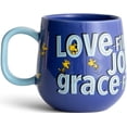 thumbnail image 1 of DaySpring - Peanuts - Love Joy Grace - Taza de cerámica de 16 onzas, 1 of 4