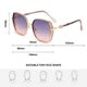 thumbnail image 2 of Gafas de sol de montura grande con personalidad europea y americana, fabricadas en TR, metal y TAC., 2 of 5