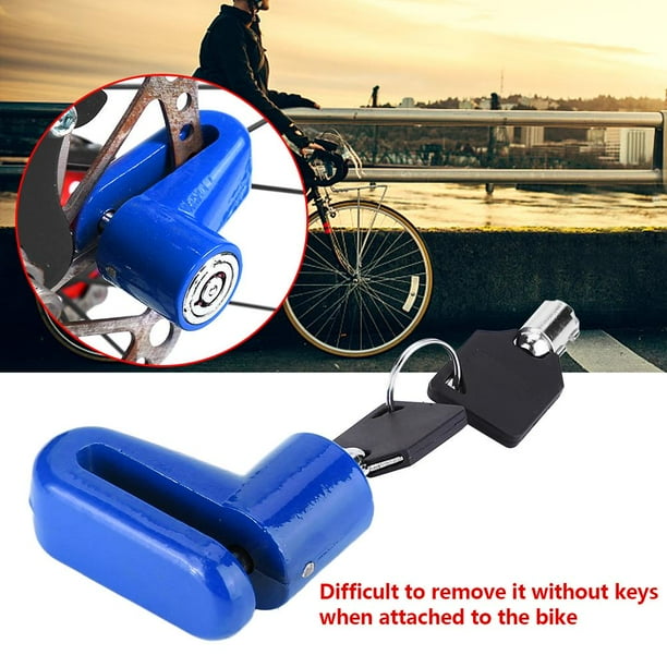 Tebru 3 Colors Metal Bike Lock Disc Brakes Anti Theft Bicycle Locks