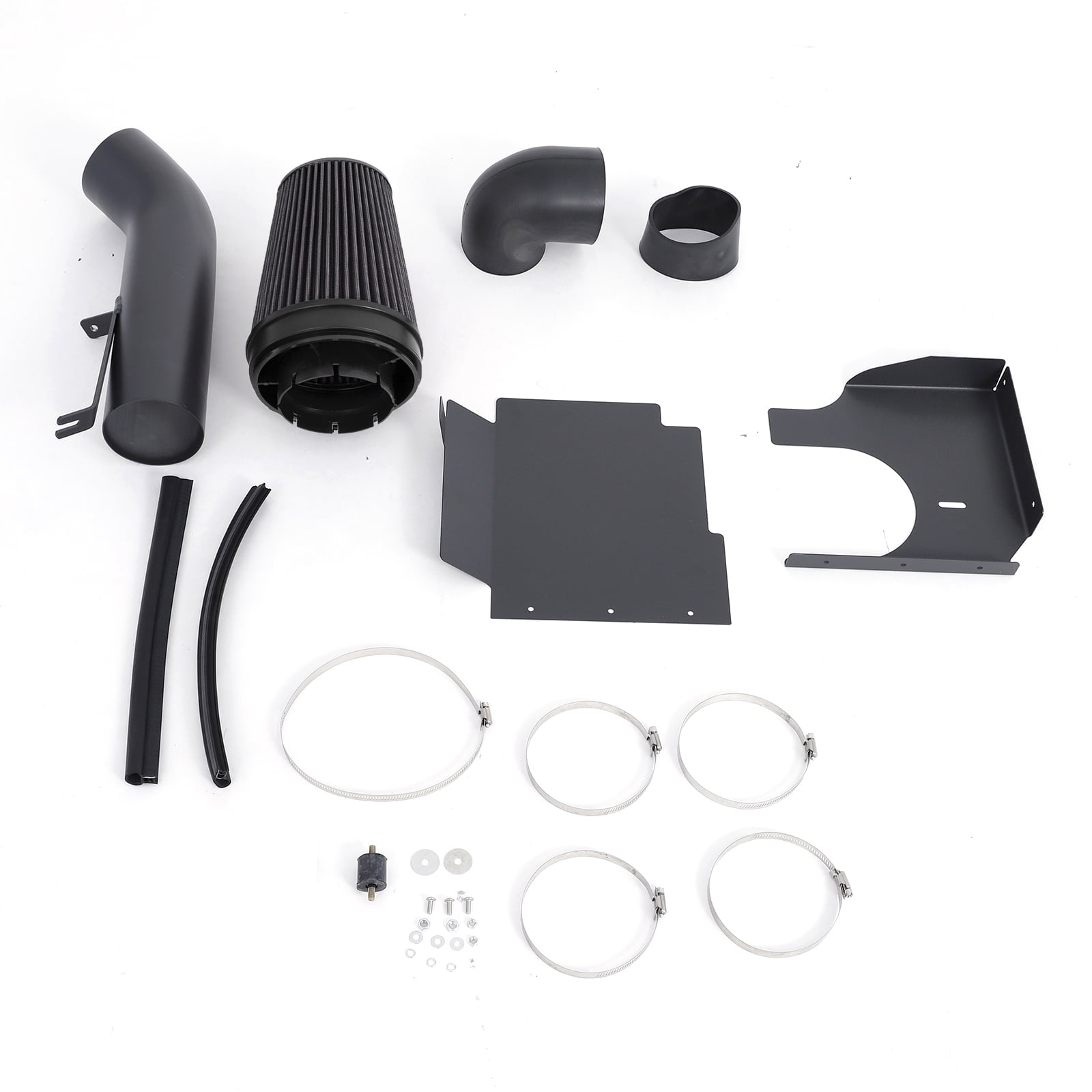 4" Inch Cold Air Intake Kit +Heat Shield for 99-06 GMC/Chevy V8 4.8L/5.3L Black