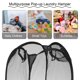 thumbnail image 5 of Kearding Cesta de lavandería plegable de amplia aplicación para dormitorio, baño, cesta de limpieza plegable, gran capacidad negro, 5 of 6