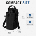 thumbnail image 2 of QingRoam Magnetic Water Bottle Bag for Gym with Phone Pocket Metal Surface Attachment Adjustable Crossbody Strap Black, 2 of 7