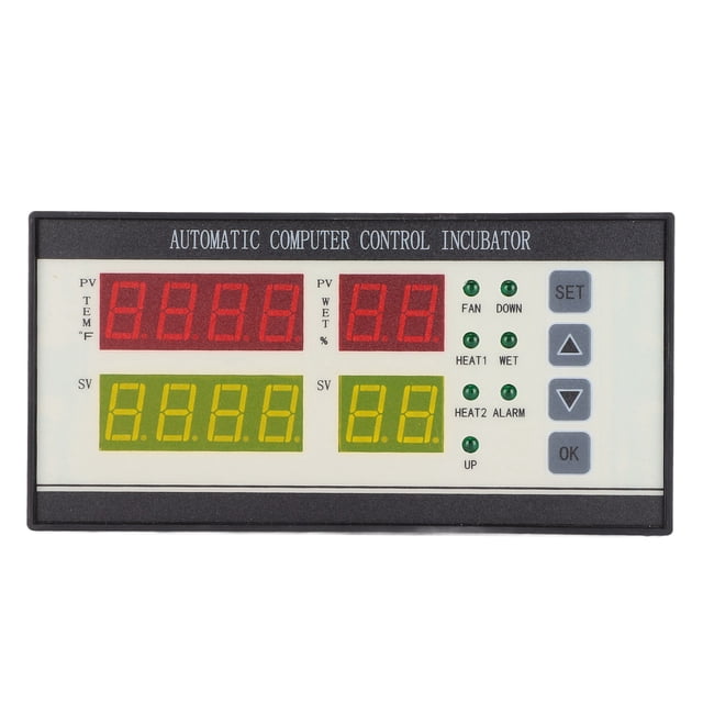 Controlador de incubadora, Sensor automático preciso, Fahrenheit, incubadora de huevos, controlador de temperatura y humedad, 110-220V