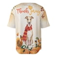 thumbnail image 2 of Happy Thanksgiving Whippet with Turkey Pumpkins Autumn Vibes All Over Print 3D Baseball Shirt Dog Lover Softball Sport - 12018, 2 of 6