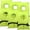 Adult Neon Yellow, variant on 6 Pack Coast Guard approved life jackets. High visibility color Type II keyhole life vest in classic May West style. Compliance flotation device