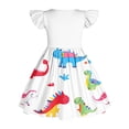 thumbnail image 5 of Sleeveless Stretchy Dress A Line Twirly Skater School Recital Dress Short Sleeve Round Neck Dress Casual Dresses For Girls, 5 of 6