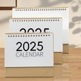 2025 Desk Calendar Small Stand Up DoubleCoil Binding Monthly Calendar