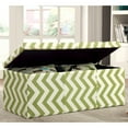 thumbnail image 2 of Furniture of America Aiden Fabric Tufted Storage Bench, Green, 2 of 6