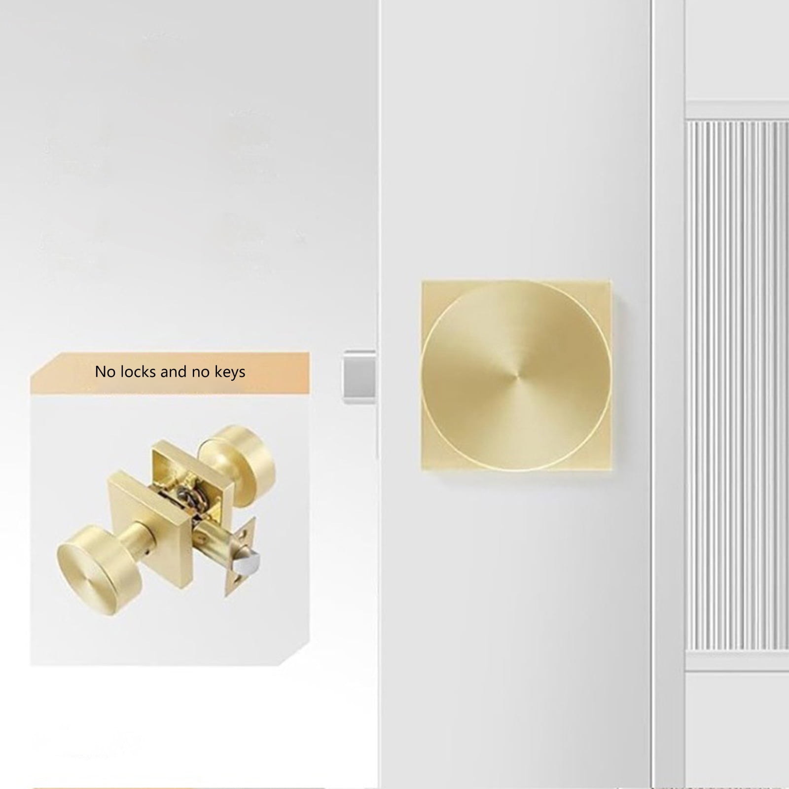 Brushed Gold Door Knobs Interior Square Styles Door Knobs Gold Interior Door Knobs Upgrades for Bedroom & Bathroom Use