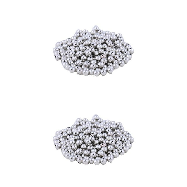 Toystoory 200 piezas de cuentas espaciadoras de 4mm, suministros de artesanía fiables, accesorios pequeños, fabricación de joyería artesanal para blanco K3mm 2piezas Toystoory CBP439297