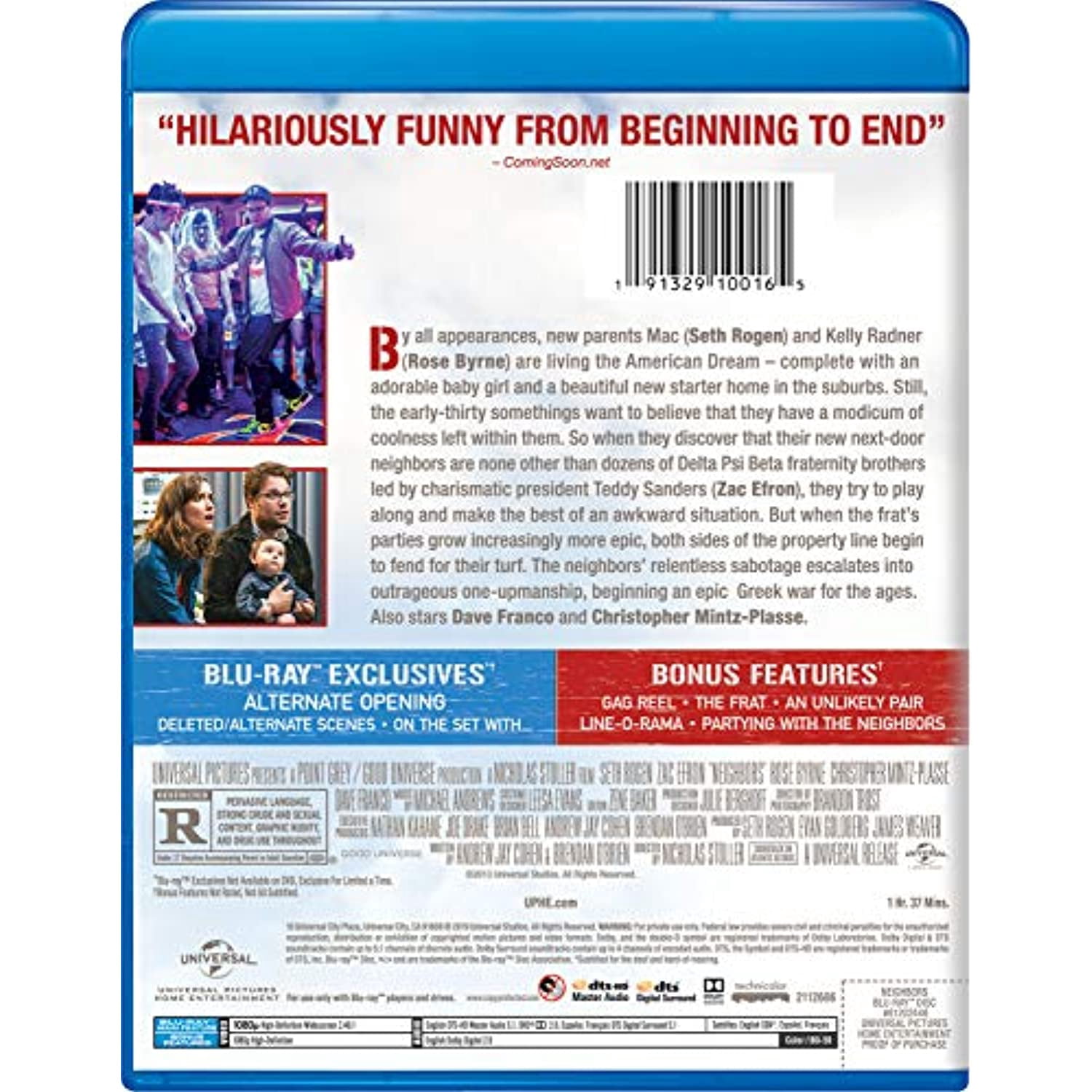 Neighbors [Blu-ray], Feature,Comedy,Comedy,Comedy,