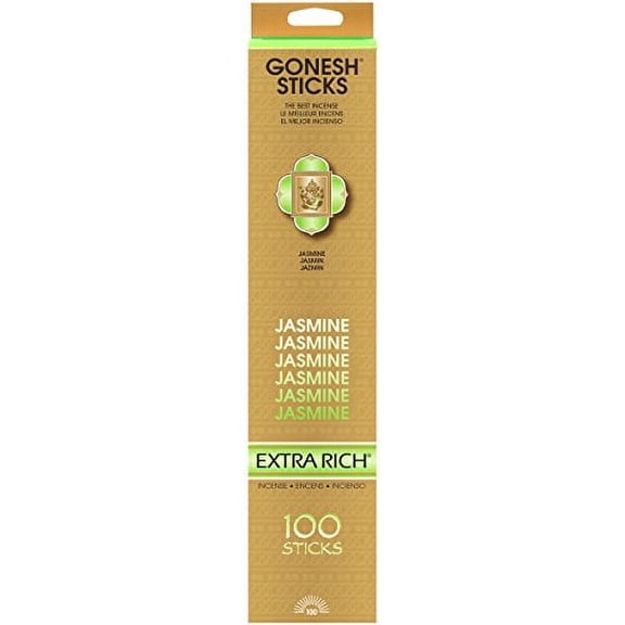 Gonesh Jasmine - 100 Stick Pack - Classic Incense, Count