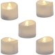 thumbnail image 1 of Paquete de 12 velas de candelita sin llama alimentadas por batería LED que proporcionan un tiempo de vela blanco cálido parpadeante blanco 3,6 cm * 3,6 cm * 3,5 cm JAMW Sencillez, 1 of 5