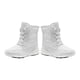 thumbnail image 3 of Botas de nieve de invierno para mujer, botas a media pantorrilla con forro de felpa cálido (39), blanco, 3 of 9