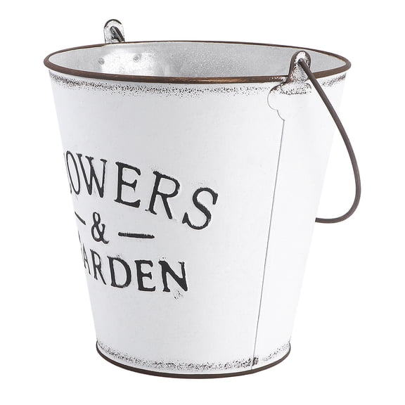 Arrangements Garden Flower Pot for Home Decor, White Ceramic Planter, 16x15.5cm, Indoor Outdoor Plant Container