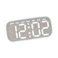 thumbnail image 2 of Reloj despertador digital LED, reloj de escritorio fácil de usar, con visualización de fecha y semana, decoración del hogar con Gris, 2 of 9