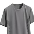 thumbnail image 5 of Xunlbb Summer T-shirts for Men Lightweight Breathable Tees with Short Sleeves Round Neck Solid Basic Casual Mens T-shirt Beach Fashion Party Home Wear Plus Size M-5XL, 5 of 8