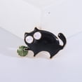 thumbnail image 4 of Tnobhg Cartoon Cat Brooch Enamel Dripping Oil Smooth Anti-slip Bag Coat Collar Hat Scarf Decoration Clothes Pin Party Prom Garment Jewelry, 4 of 8
