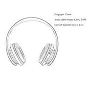 T-Mack Hot Sale! Convenient Foldable Wireless Stereo + Bluetooth Headset Combo with Mic For iPhone Cellphone PC Laptop 3.5mm Audio Jack