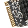thumbnail image 3 of M.2 to PCIe 4 Port PCIE Expansion Card, Stable Transmission and Strong Anti-Interference, M.2 to PCIe 4 Port, 3 of 4
