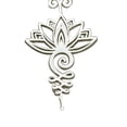 thumbnail image 2 of Collar de loto Zulema con colgante de Flor Plata, 2 of 5
