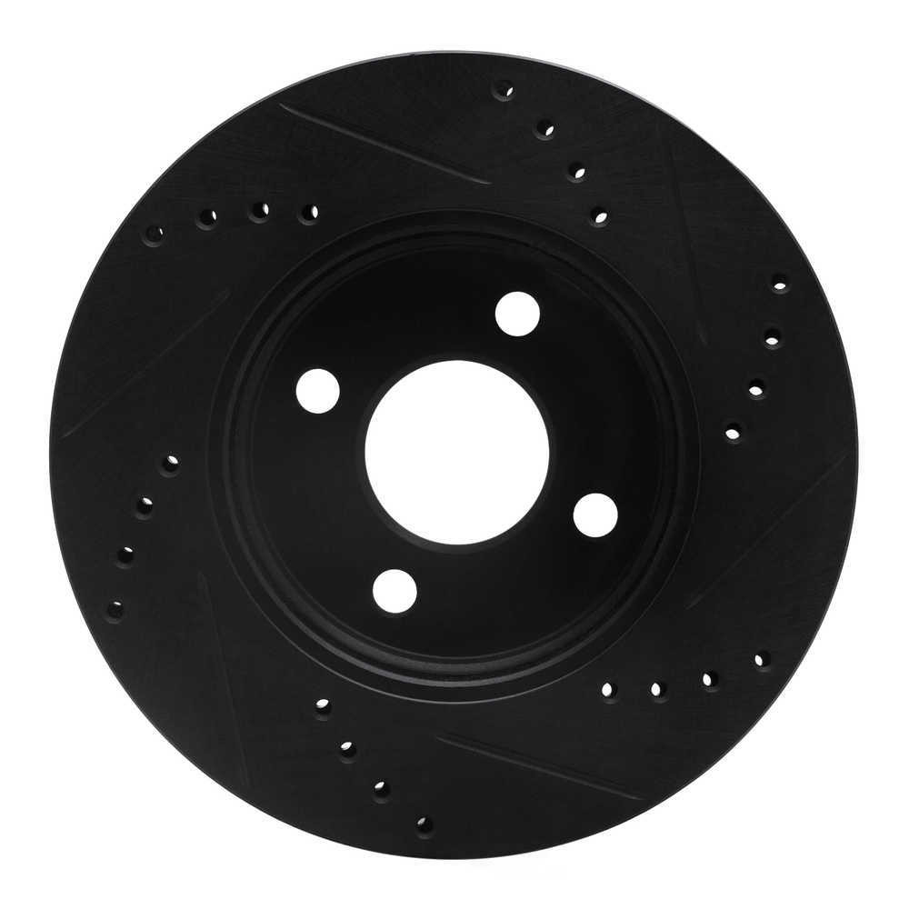Dynamic Friction Company 633-53002L DFC Brake Rotor - Drilled And Slotted - Black