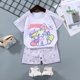 thumbnail image 1 of Conjuntos de ropa para niños y niñas, Top y pantalones cortos, 2 piezas, verano, algodón qym unisex, 1 of 2